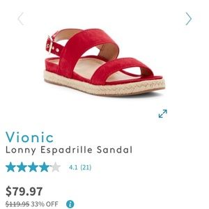 Lonny red Espadrille flats